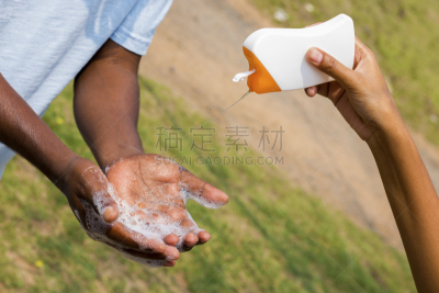细菌,卫生,肥皂泡,健康保健,手,不卫生的,洗涤,支撑,生病