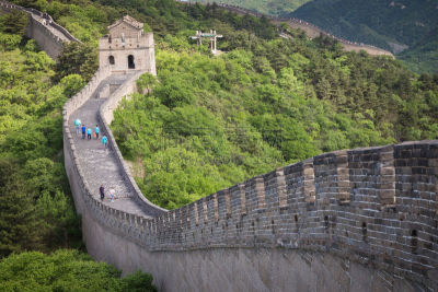 北京,山,北,全景,天空,古老的,旅行者,石材,边界,建筑业