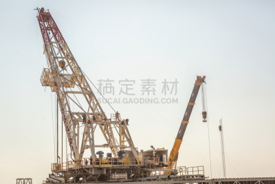 石油工业,水力压裂法,石油钻塔,曙暮光,技术,云,黄昏,页岩,商业金融和工业