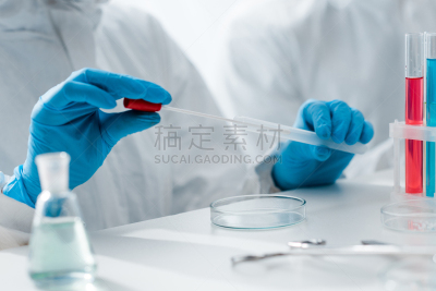 部分,科学家,dna测试,外科手套,实验室,视角,保护服,健康保健,无法辨认的人,医学研究