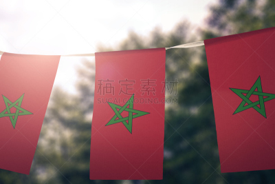摩洛哥,背景,户外,悬挂的,身份,燕尾旗,白昼,概念,图像,无人