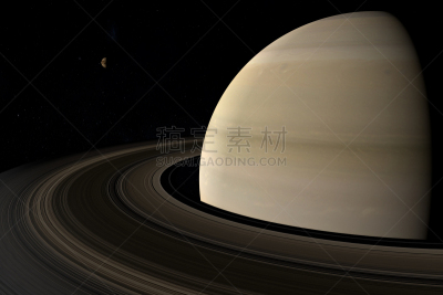 行星,轨道运行,卫星,土星,Titan,三维图形,转