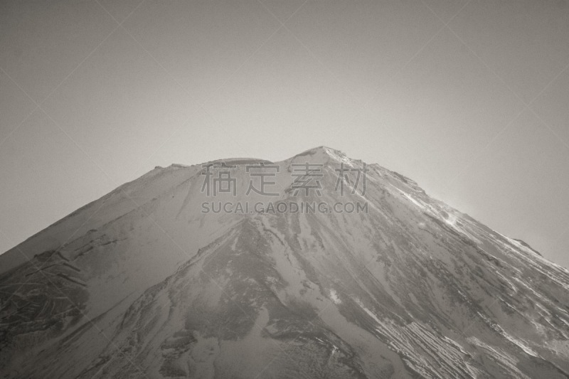 富士山,雪山,雪,著名景点,户外,天空,晴朗,富士河口湖,日本,火山