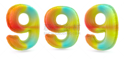 气球,数字9,充气品,标志,三维图形,数字化显示,背景,英语,单词