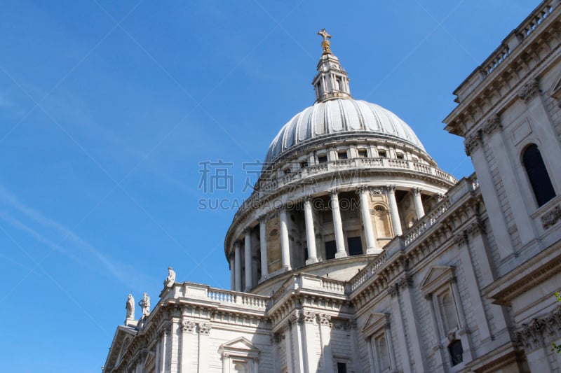 圣保罗大教堂,伦敦,千禧穹顶,国际著名景点,英国,著名景点,春天,圆顶建筑,大教堂,户外