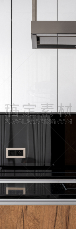 高雅,全景,厨房,室内,垂直画幅,微晶玻璃,插座,华贵,瓷砖,现代