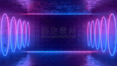 空的,三维图形,霓虹灯,激光,暗房,线条,紫外线辐射,几何形状,光亮,环境