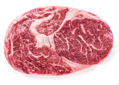 牛排,白色背景,生食,分离着色,腰肉,部分,背景分离,肋骨,食品,肉眼牛排