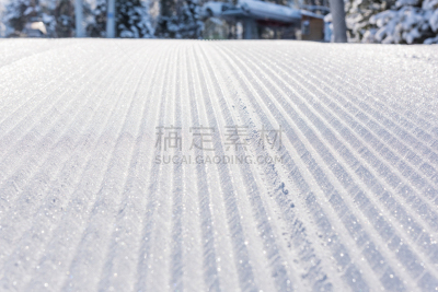 滑雪坡,小路