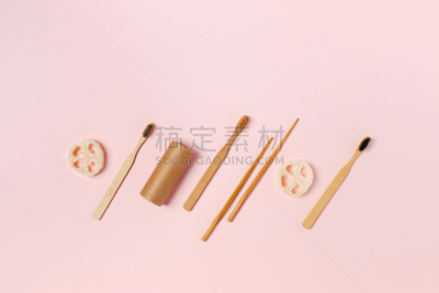 粉色背景,个人随身用品,零浪费,数字0,背景分离,塑胶,简单,棍,马克杯,自制的
