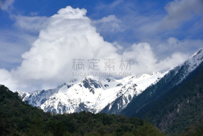 雪山,山脉,珠穆朗玛峰,天空,留白,水平画幅,雪,无人,喜马拉雅山脉,户外
