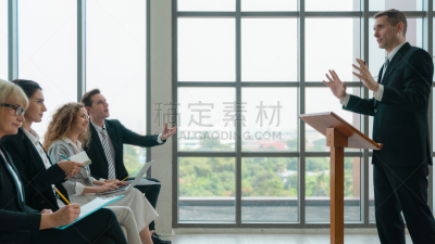 商务,商务人士,研究会,演说家,招引手势,背景聚焦,专门技术,事件,商务研讨会,经理
