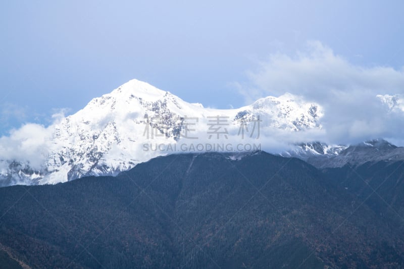 梅里雪山,瓷器,meili山,京那峇鲁山,云南省,纪念碑,美,水平画幅,雪,无人