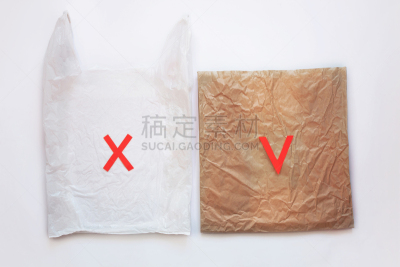 塑胶,概念,环境保护,纸,循环利用,空白的,褐色,塑料袋,包,说话