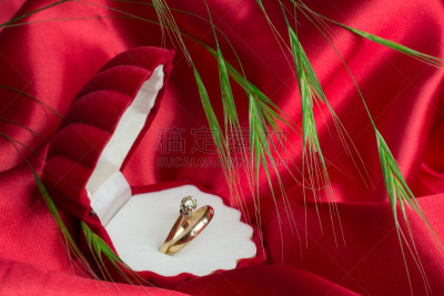 黄金,戒指,郁金香,收件箱,情人节卡,白昼,粉色,周年纪念,热情,华贵