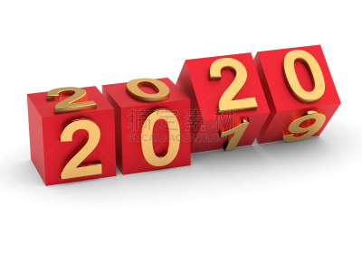 2020,新年前夕,数字,立方体,周年纪念,事件,背景分离,倒计时,一月,立方体形状