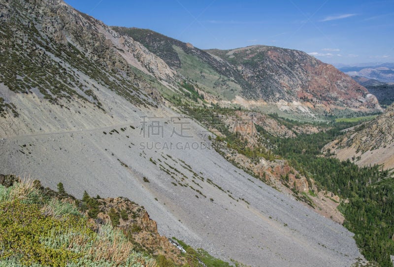 公路,山,居住区,汽车,环境,加利福尼亚,巨石,加利福尼亚内华达山脉,提欧嘎山口,主干路