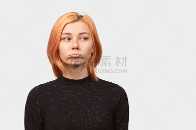 嘴唇,看,女性,腰部以下,背景分离,肖像,一个人,头发,面部表情,人的脸部