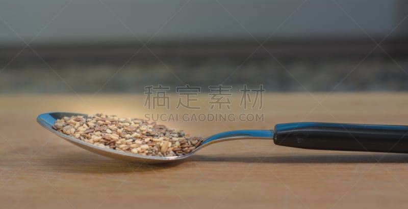 汤匙,调味品,一个物体,种子