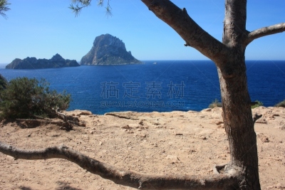 德霍特海湾,西班牙威德拉,伊维萨猎犬,海岸线,天空,海洋,巴利阿里群岛,海滩,岛,西班牙
