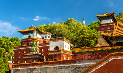 四个物体,北京,非凡的,寺庙,颐和园,桑耶寺,满族,寺院,纪念碑,古老的