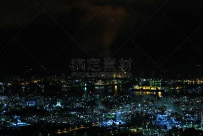 夜晚,工厂,工业区,水平画幅,无人,制造机器,户外,金属,光,工业