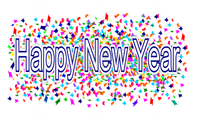 新年前夕,绘画插图,五彩纸屑,2020,事件,午夜,倒计时,31号,枣椰子,2018