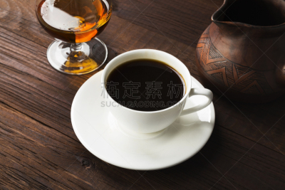 杯,土耳其式咖啡壶,背景,木制,科涅克,咖啡,儿童游戏陶土,白色,饮料,含酒精饮料