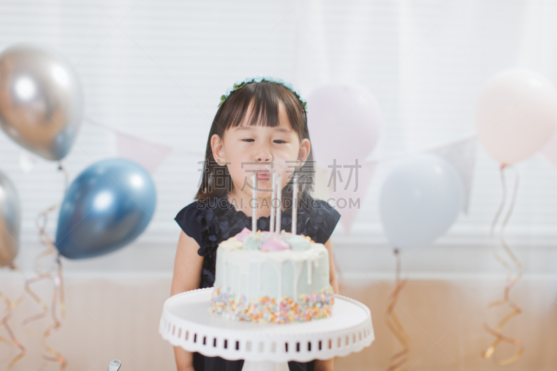 生日,女孩,幼儿,住宅内部,庆祝