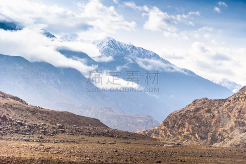 秋天,地形,自然,巴基斯坦,南迦帕尔巴特峰,山谷,冰河,喀喇昆仑山,风景,乔戈里峰