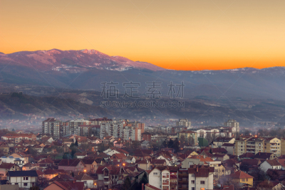 皮罗特,都市风景,金色,钟面,暗色,视点,曙暮光,云,黄昏,色彩鲜艳