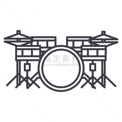 绘画插图,矢量,标志,线图标,背景,低音乐器,录音设备,放音设备,一个物体,小号