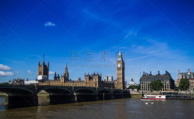 宫殿,伦敦,西敏斯特城,国际著名景点,commons' chamber,钟塔,英国,著名景点,河流,户外