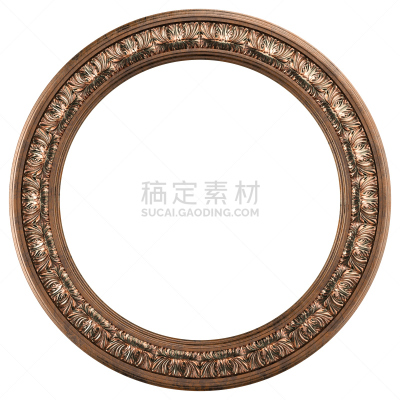 边框,圆形,黄金,简单,华丽的,纹理效果,空的,青铜,一个物体,背景分离