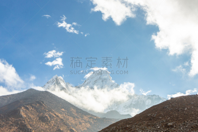 尼泊尔,珠穆朗玛峰,阿马达布朗峰,徒步旅行,大本营,运动,景观设计,灵感,世界遗产,技术