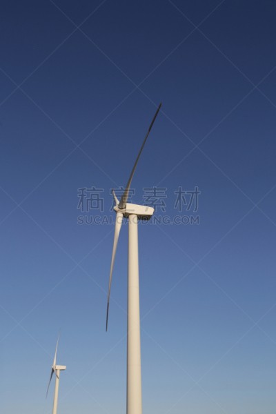 风轮机,天空,蓝色,背景,风,环境,云,环境保护,自然现象,能源