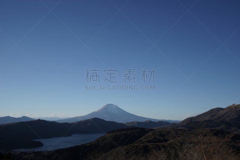 富士山,芦之湖,2018,山,留白,度假胜地,水平画幅,雪,无人,箱根公路接力赛