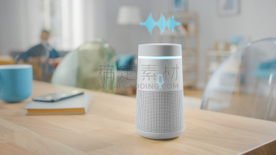 家庭生活,无线技术,扬声器,现代,录音设备,银色,桌子,全息图,交流,站