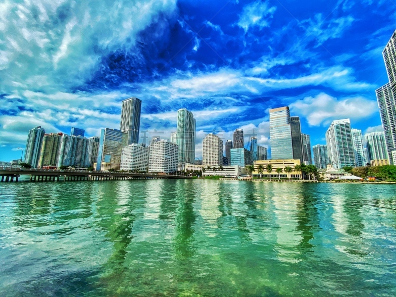 迈阿密,碧琪箕,商务,海港,佛罗里达,现代,著名景点,商业金融和工业,墨西哥湾沿岸国家,水湾