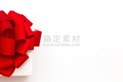 贺卡,礼物,情人节,红色,包装纸,蝴蝶结,自然美,视角,白色背景,上装