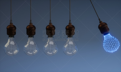 牛顿碰撞球,电灯泡,点连成线,活力,策略,技术,与众不同,商业金融和工业,拿着,想法