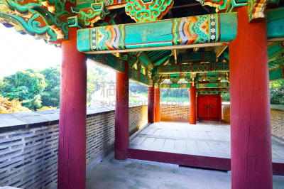 韩国,釜山,大门,天空,留白,枝繁叶茂,早晨,图像,过去,滨水