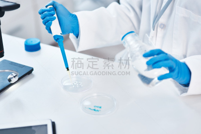 实验室,准确,部分,病理学家,科学实验,破土动工,广口瓶,外科手套,仅一个女人