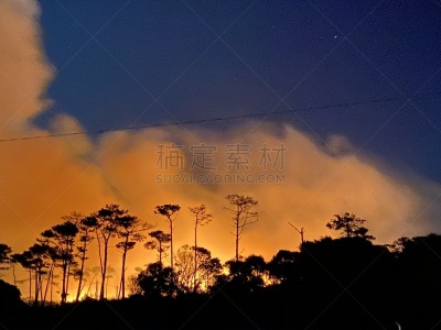 云景,云,草,粗心的,户外,牧场,自然,白昼,红色,风景