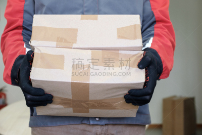 盒子,男人,职业,密封的,电工胶布,拿着,包装纸,数字2,牛皮纸,商务