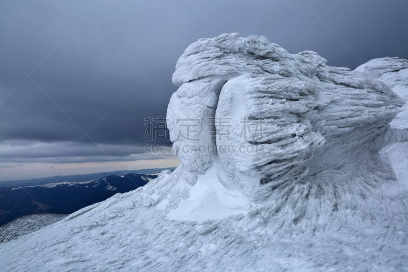 纹理效果,雪,雾,地形,霜,冻结的,秘密,岩石,山脉,卡帕锡安山脉