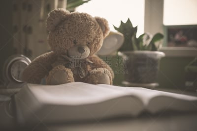 书,住宅房间,泰迪熊,九月,照明设备,玩具,奥地利,儿童小夜灯,仅儿童,学龄前儿童
