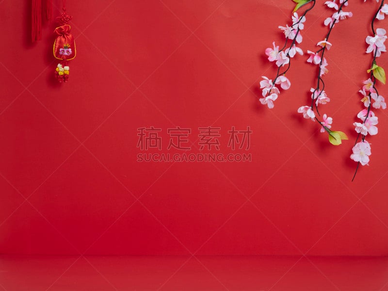 传统,春节,留白,红色背景,2020,铸锭,新年前夕,中国结,泰国,信封