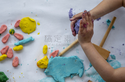 与摄影有关的场景,创造力,儿童游戏陶土,肉汁