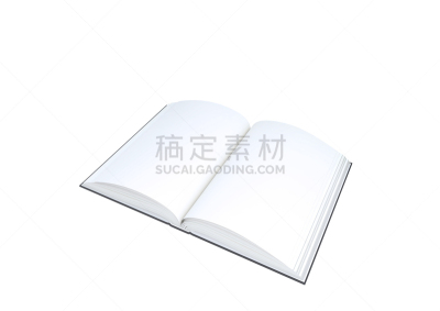 书,白色背景,空白的,开着的,商务,空的,一个物体,背景分离,立体图像,模板